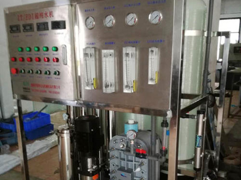 EDI模塊對(duì)海水和高鹽度苦咸水，設(shè)產(chǎn)水沖洗管路